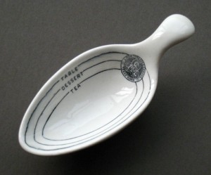 Victorian ceramic measuring spoon
